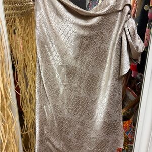 Hutch Metallic Snake Print Dress